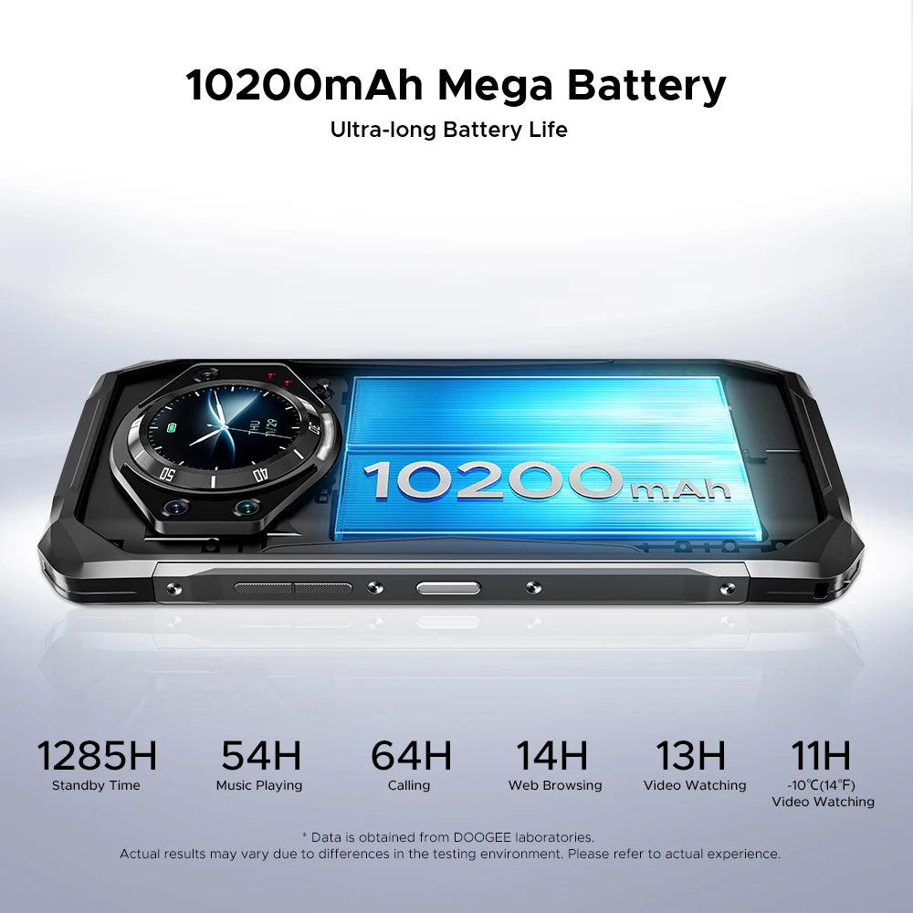 DOOGEE S119 Robustes Smartphone - 10200 mAh Akku, 33W, 6.72 Zoll