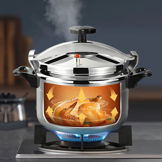Aluminium Schnellkochtopf 3L/7L - Multifunktionaler Drucktopf für Gasherd
