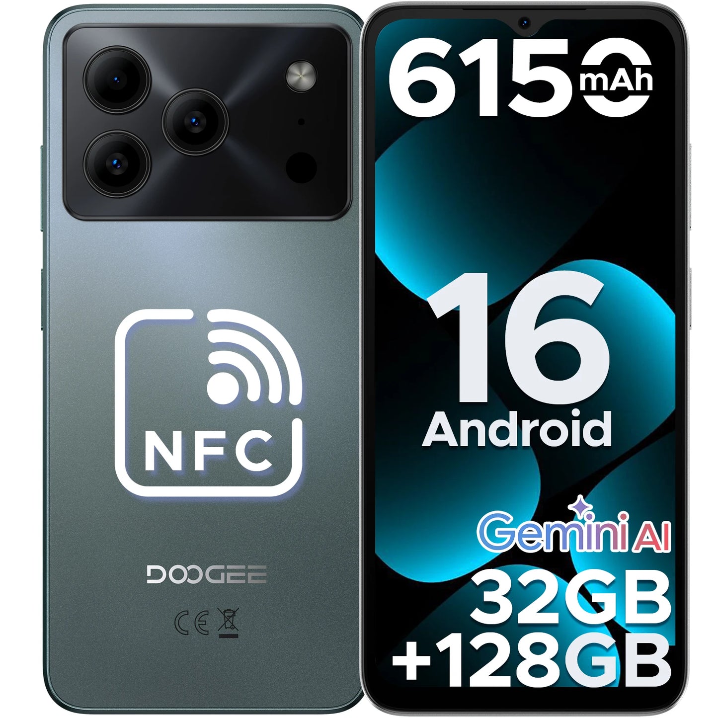 DOOGEE Note56 Pro Smartphone - Großer Akku 6150 mAh 6,56 Zoll 90 Hz