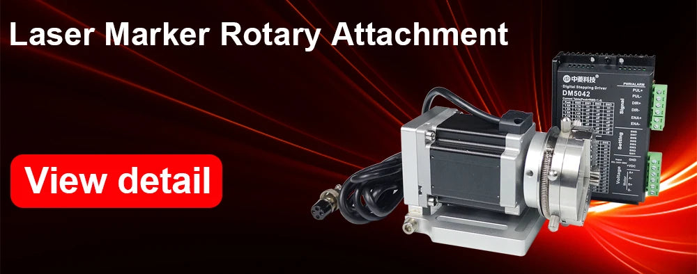 DIGRAY Rotary Befestigung RA-D80A Rotary Gerät mit Drei Chuck +DM5042 Treiber für UV CO2 & Faser Laser Markierung Maschine