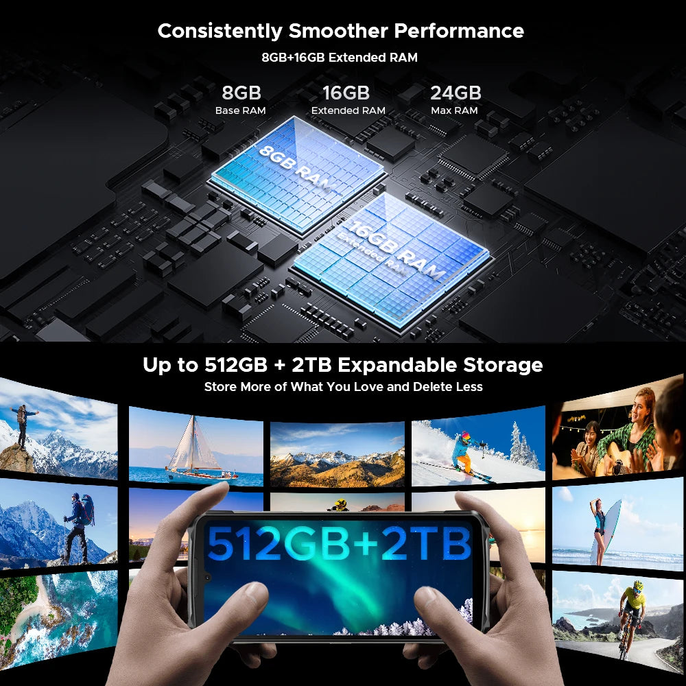 DOOGEE S119 Robustes Smartphone - 10200 mAh Akku, 33W, 6.72 Zoll