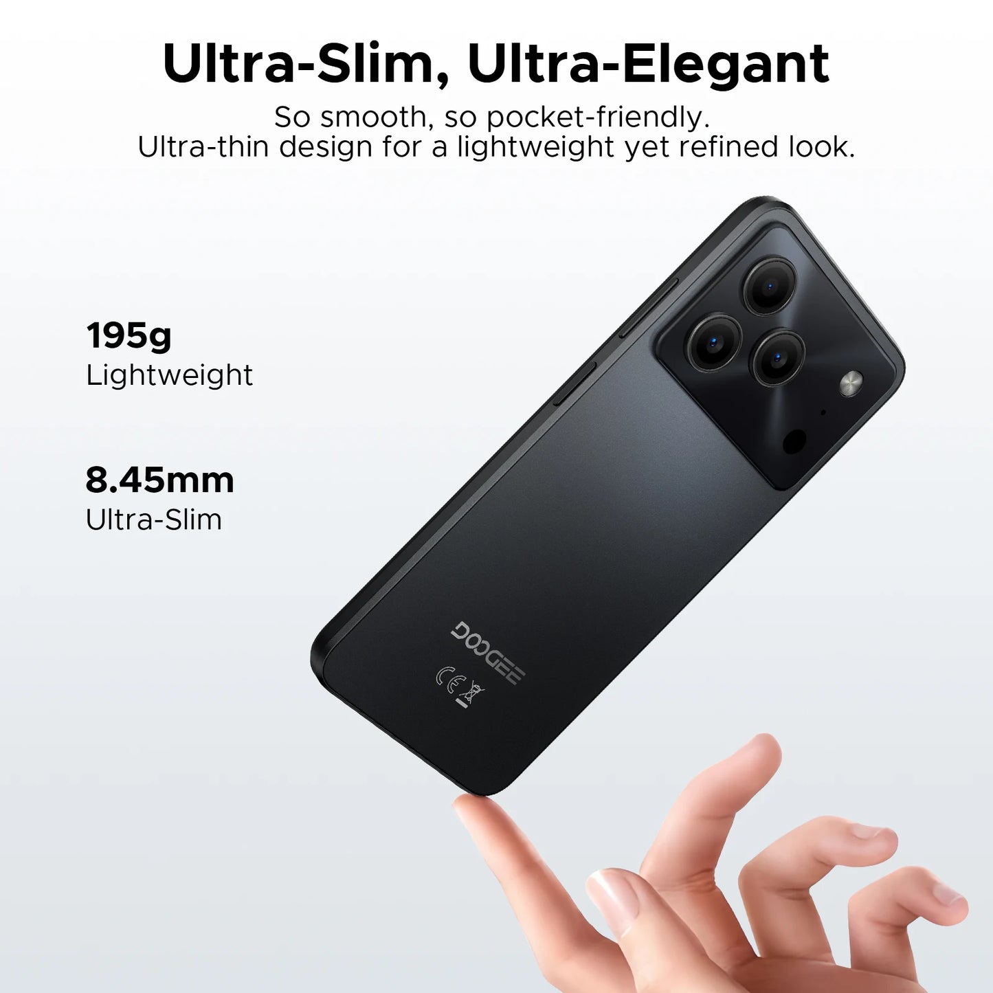 DOOGEE Note 56 Großer Akku - 6150 mAh, 6,56 Zoll Display, Adaptive Schnellladung