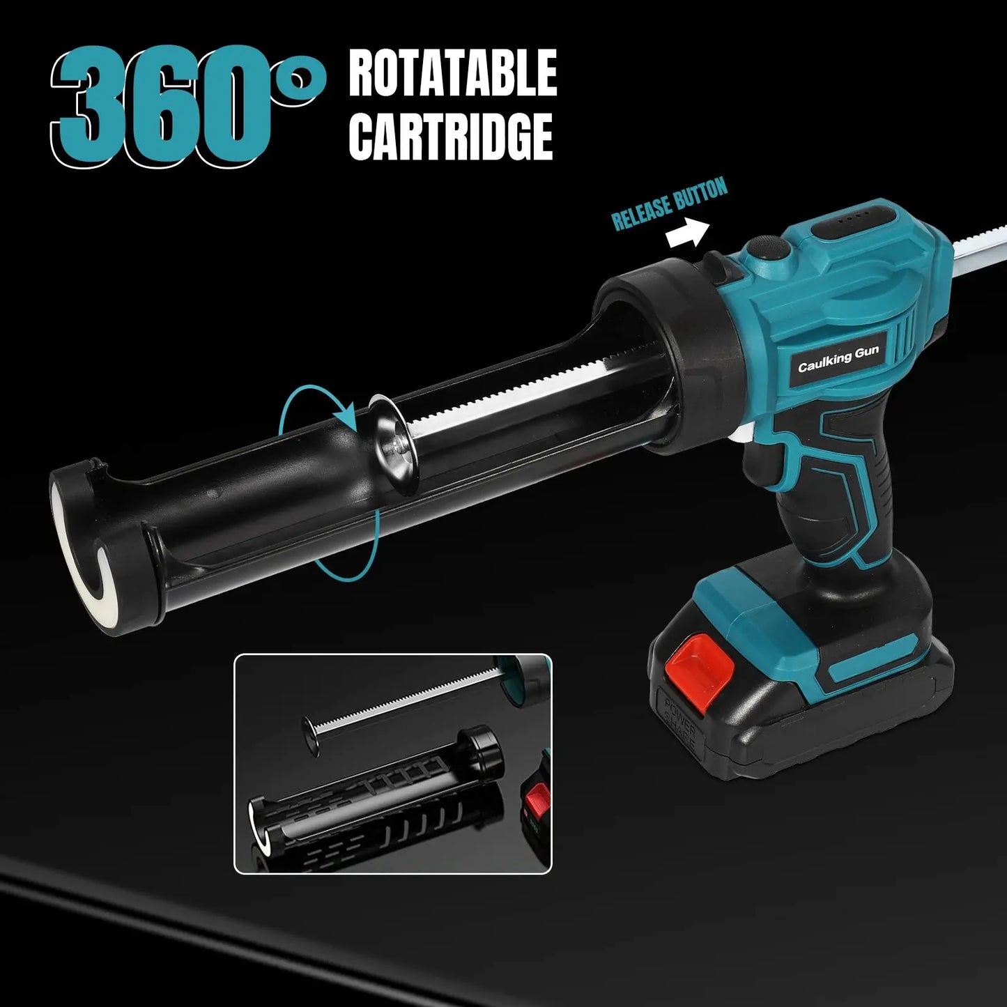 Elektrische Klebepistole - Glas Kleber Kartuschenpistole 4 Geschwindigkeiten Kabellos für Makita 18V Akku