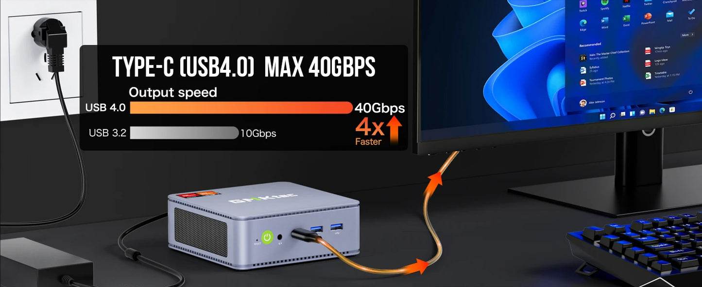 GMKtec K6 AMD R7-7840HS - 16 GB RAM 5,1 GHz Kompakt