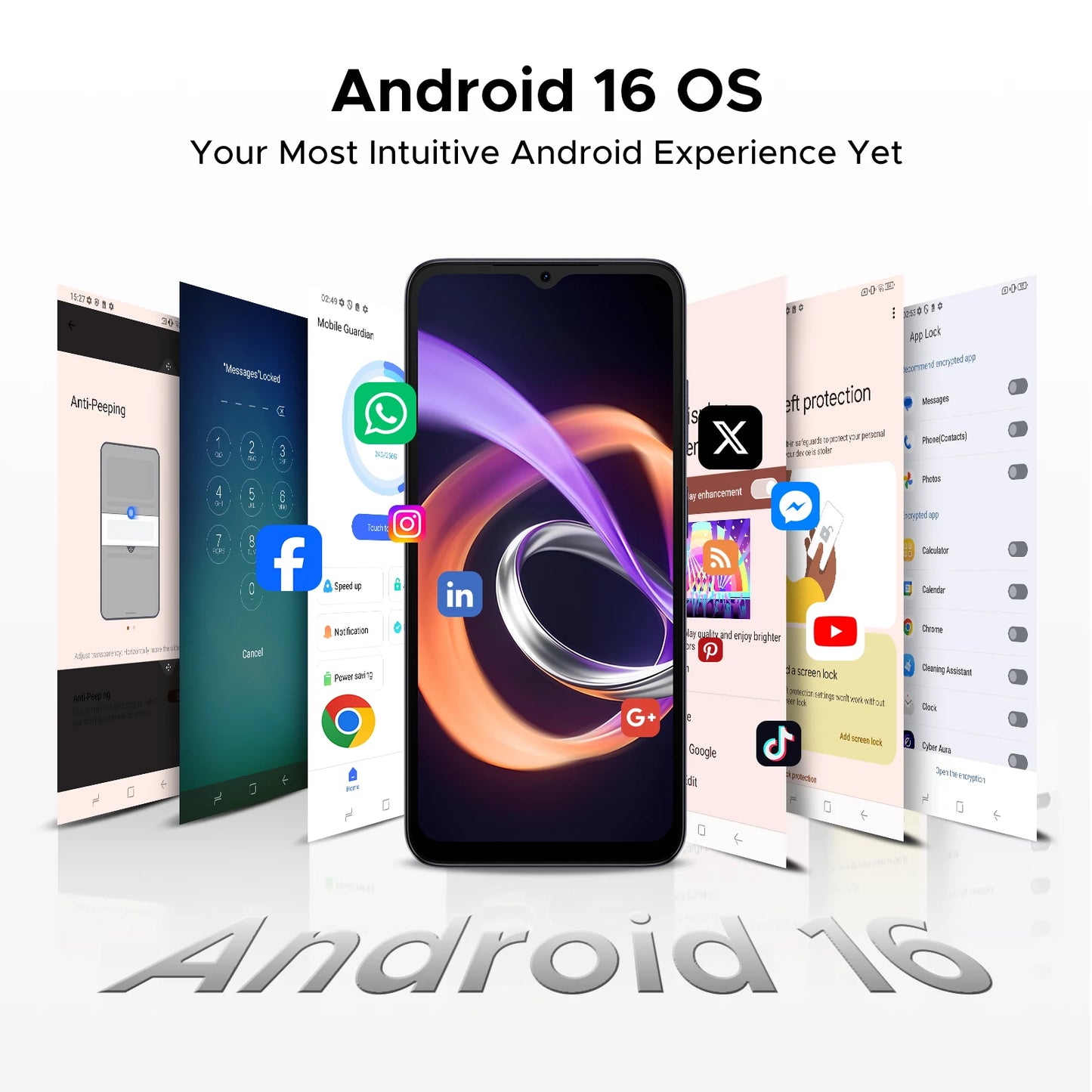 DOOGEE Note56 Plus Großer Akku - 6150mAh, 18W, 6,56 Zoll