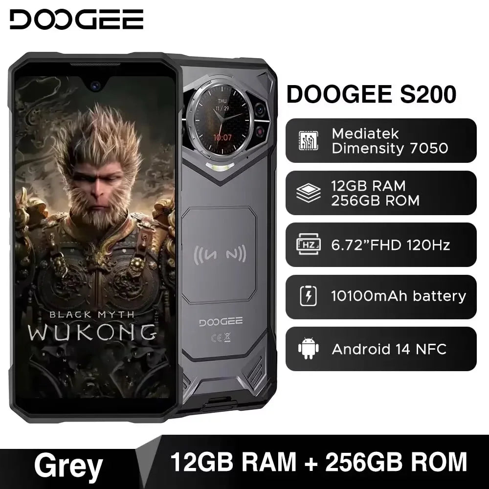 DOOGEE S200 Robustes 5G - 10100 mAh, 33W, 6,7 Zoll Display