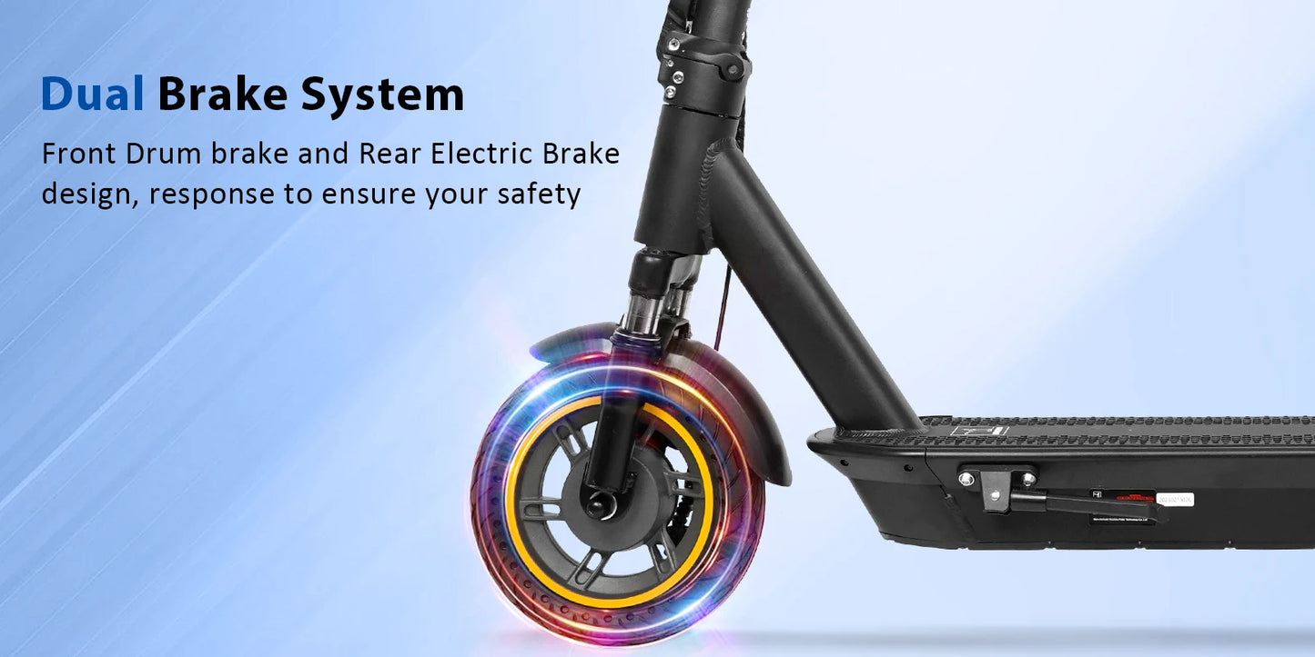 Trotinetă electrică AOVOPRO Upgrade Smart App - Capacitate 7.8/10.5Ah, Putere 350W/500W, Autonomie 25-45 KM