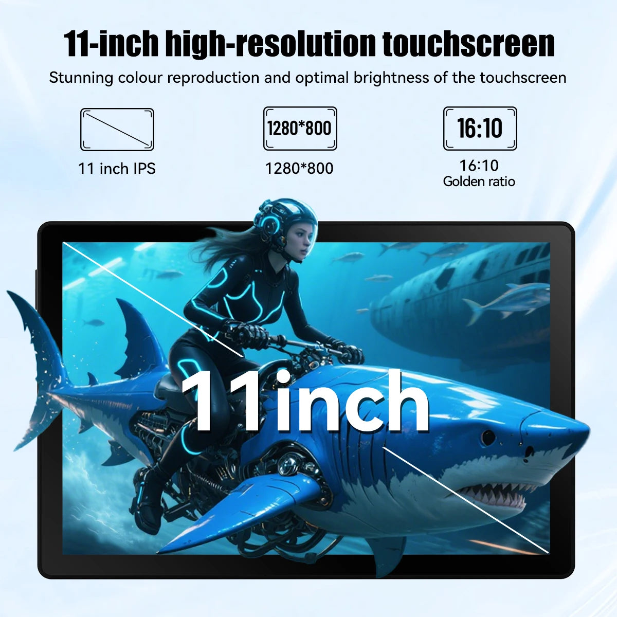 URAO A7 Android 15 - 11 Zoll Display, 16 GB RAM, 128 GB Speicher