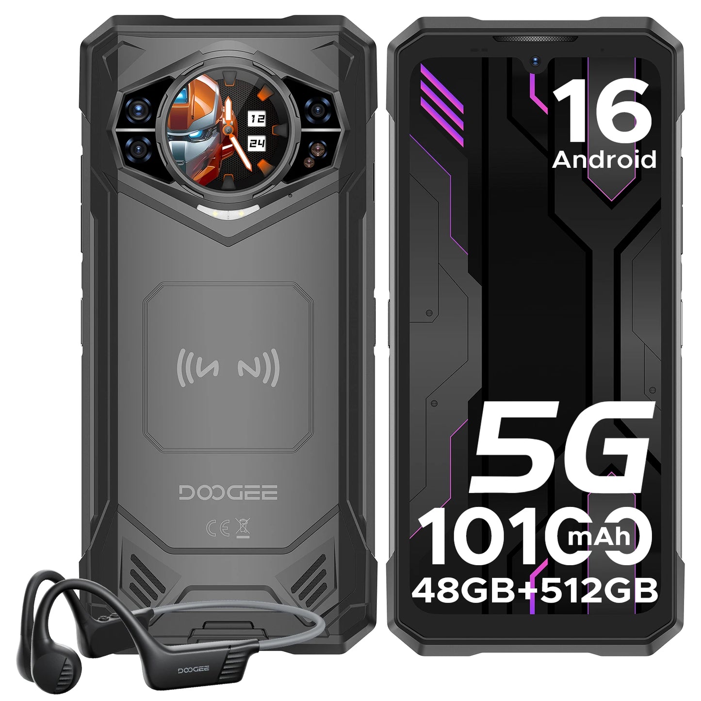 DOOGEE S200 X Gemini AI - 10100 mAh 33W 6,72 Zoll Display