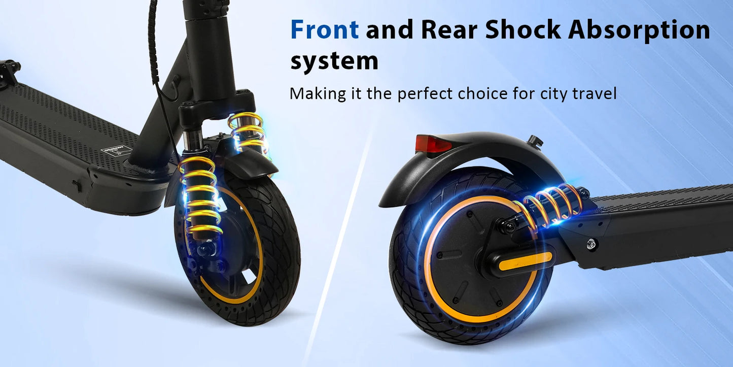 Trotinetă electrică AOVOPRO Upgrade Smart App - Capacitate 7.8/10.5Ah, Putere 350W/500W, Autonomie 25-45 KM