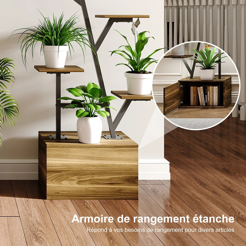 other Pflanzenständer 6-stufig Metallregal Mit LED-Wachstumslichtern