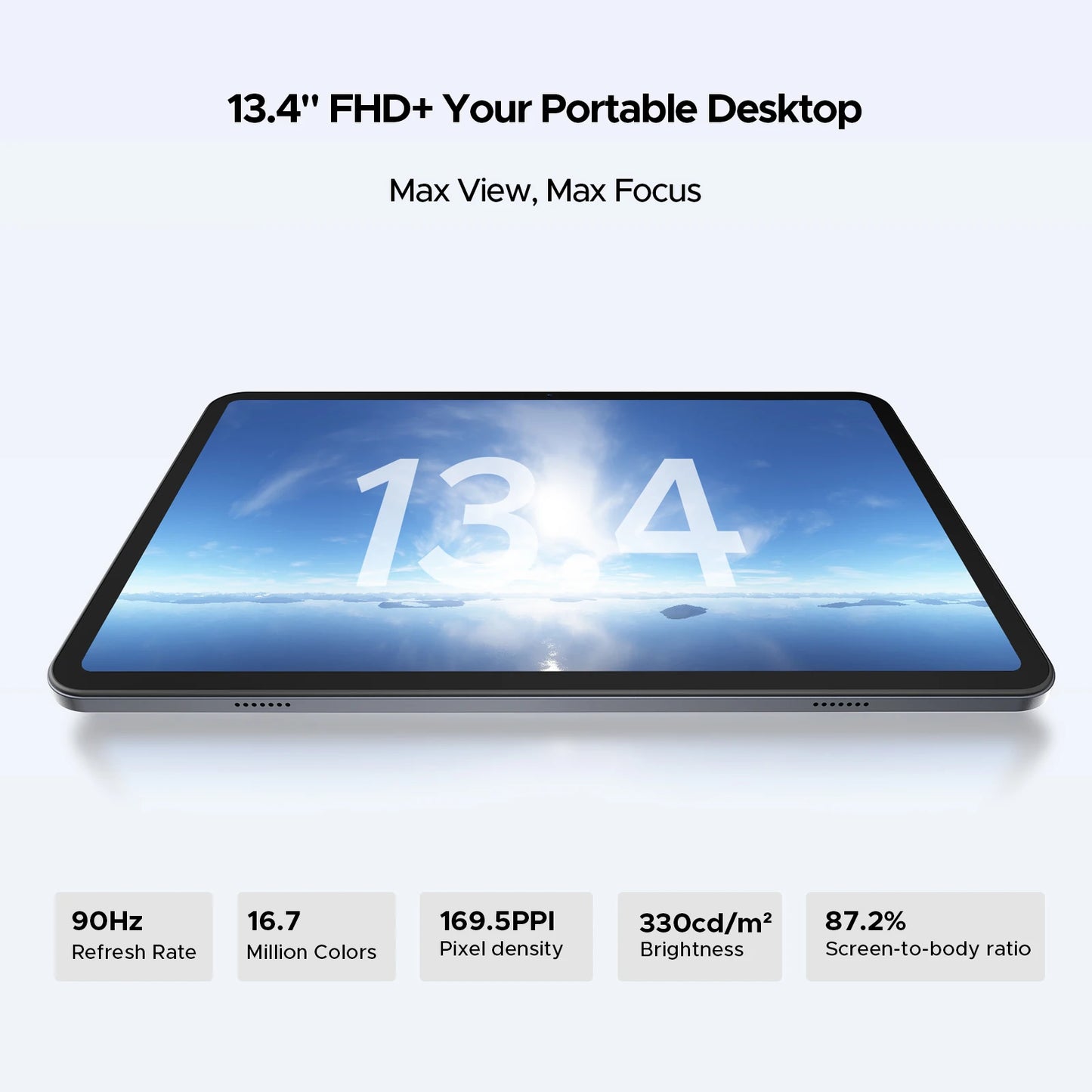 DOOGEE Tab G6 Max Ultrakompakt - 6 GB RAM, 11000 mAh Akku, 13,4 Zoll Display