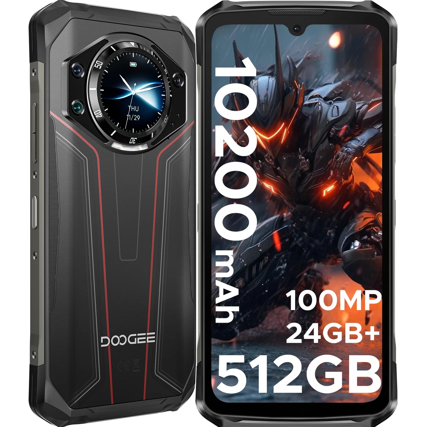 DOOGEE S119 Robustes Smartphone - 10200 mAh Akku, 33W, 6.72 Zoll