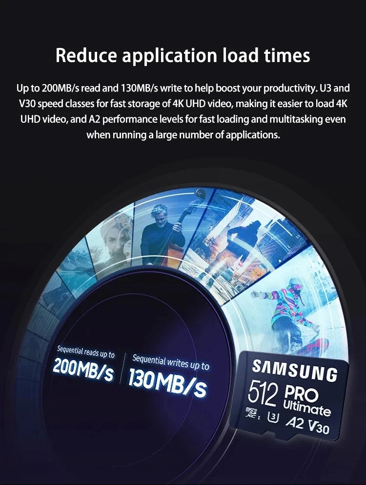 SAMSUNG EVO Plus Micro SD Card 128GB 64GB 512GB 256GB Micro SD Pro Plus Flash Memory Card SD Memory U1 U3 4K Microsd TF Cards