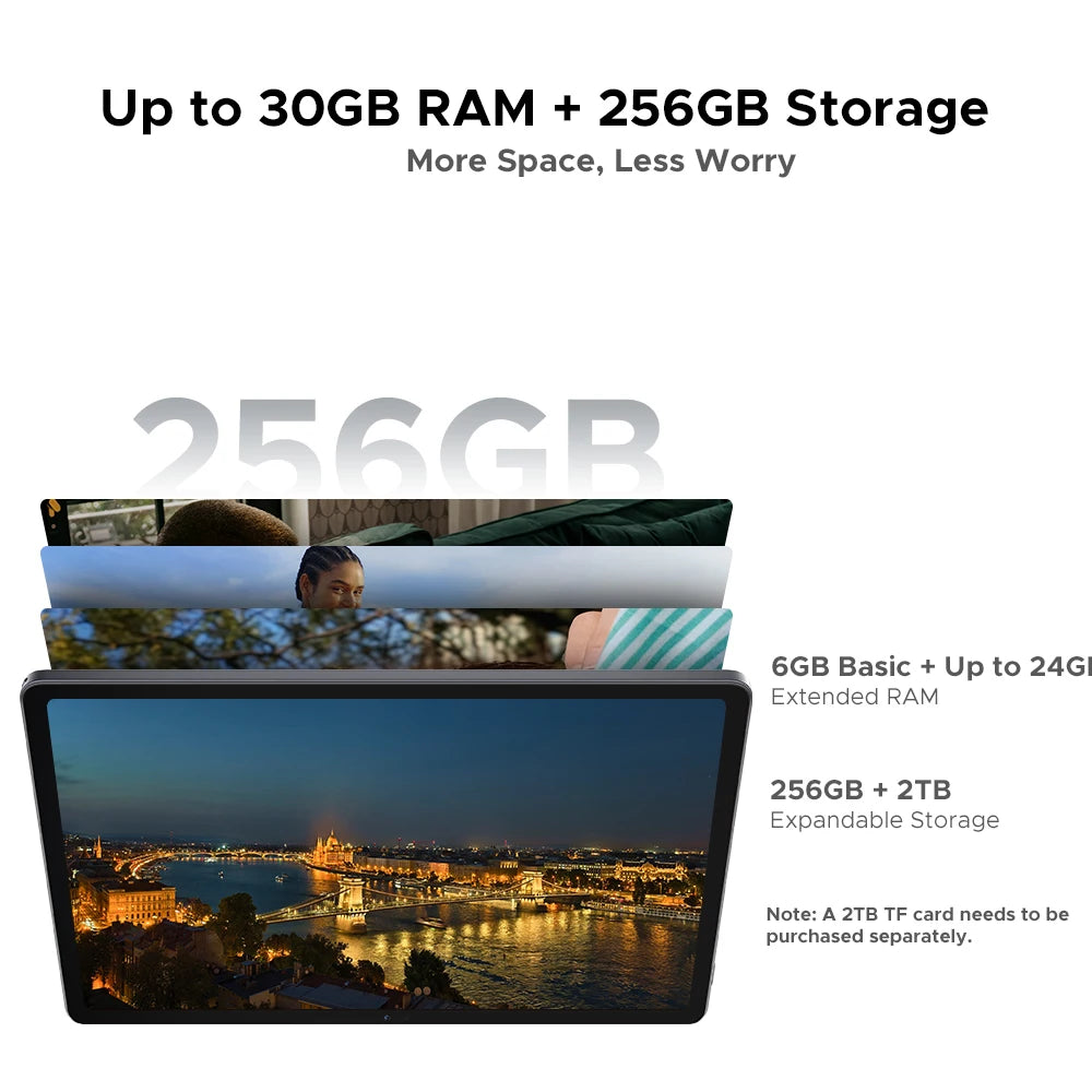 DOOGEE U11 Pro Android 15 - 8580mAh Akku, 256GB Speicher, 11Zoll