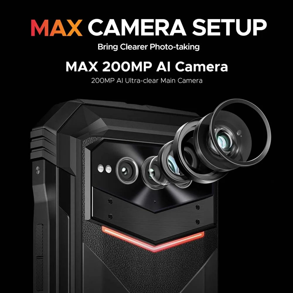 DOOGEE V Max Plus Robustes 5G Telefon - 22000 mAh Akku, 6,58Zoll, 33W