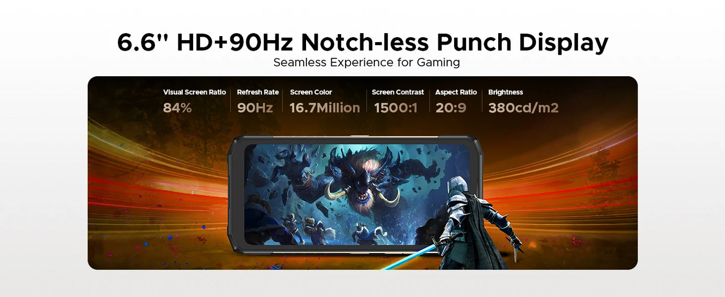 DOOGEE Blade20 Turbo Robustes 5G Smartphone - 10300 mAh, 33W, 6,6 Zoll