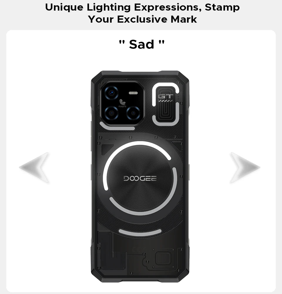 DOOGEE Blade GT Ultra LED-Lichteffekt - 5500 mAh, 33 W, 6.72 Zoll