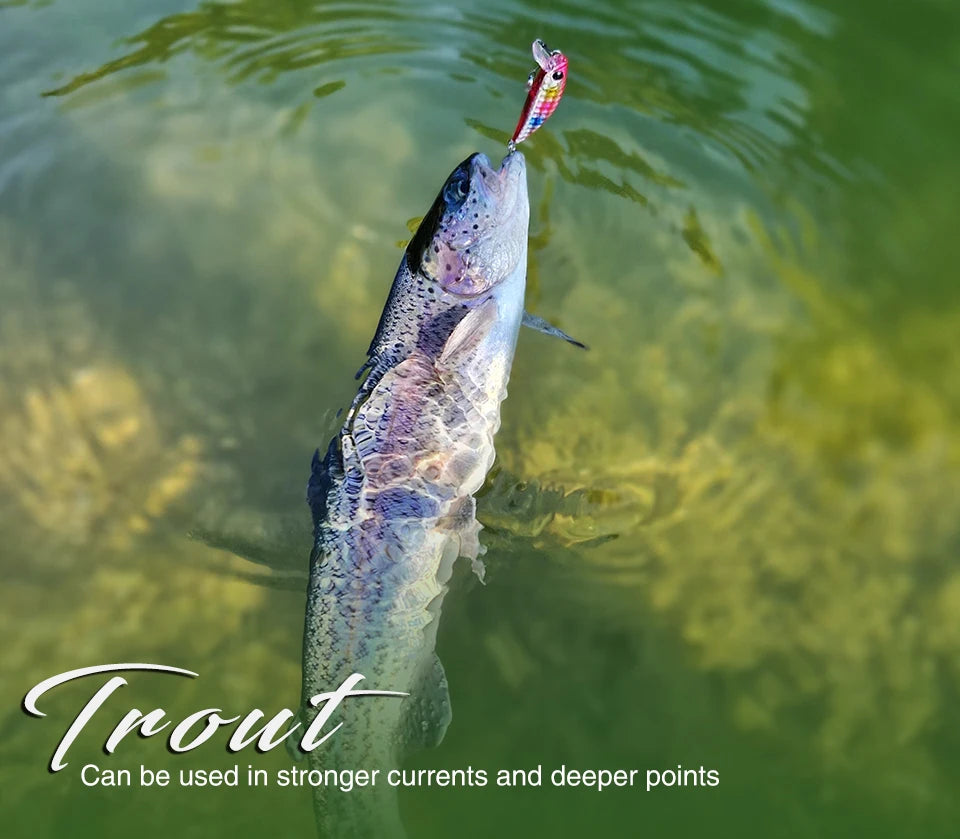 TSURINOYA 46S Sinking Minnow Fishing Lure Intruder 46mm 5g Artificial Trout Ajing Stream Lake Jerkbait Rockfishing Hard Baits