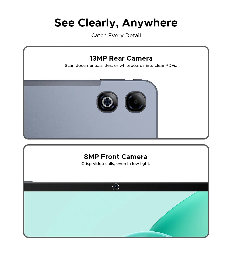 DOOGEE Tab G6 Max Ultrakompakt - 6 GB RAM, 11000 mAh Akku, 13,4 Zoll Display