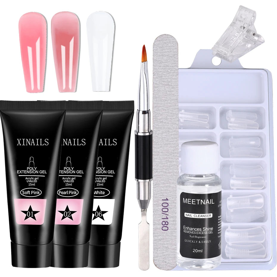 Choice Gel Set Schnellaufbau - 15ml Komplettset Nude