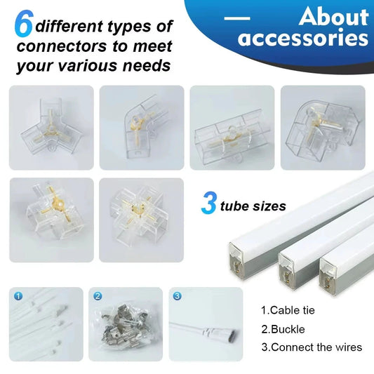 Barbershop LED Deckenleuchte Hexagon Garage - 440mm/575mm 85-265V 90 CRI