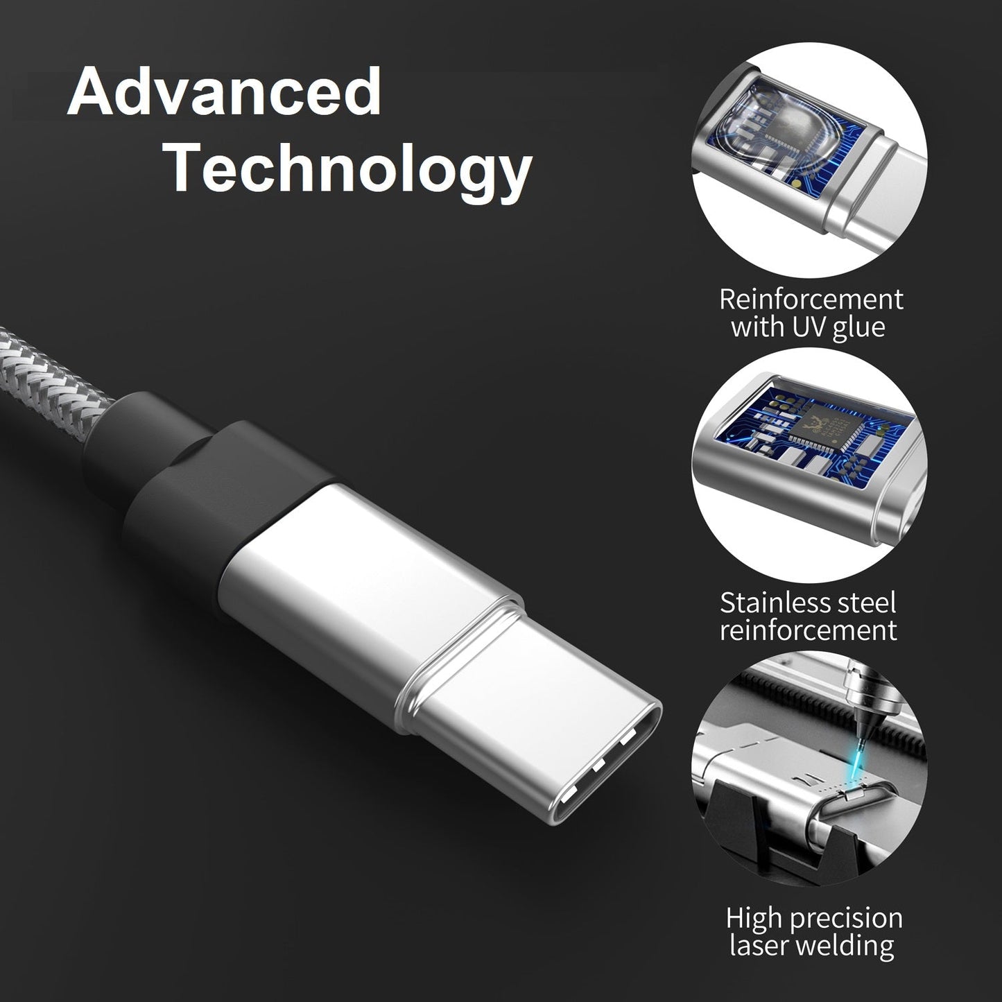 Adaptor pentru căști DREIKS USB-C HiFi DAC - Rezoluție 384 kHz/32 biți, 48 kHz/16 biți, Design compact