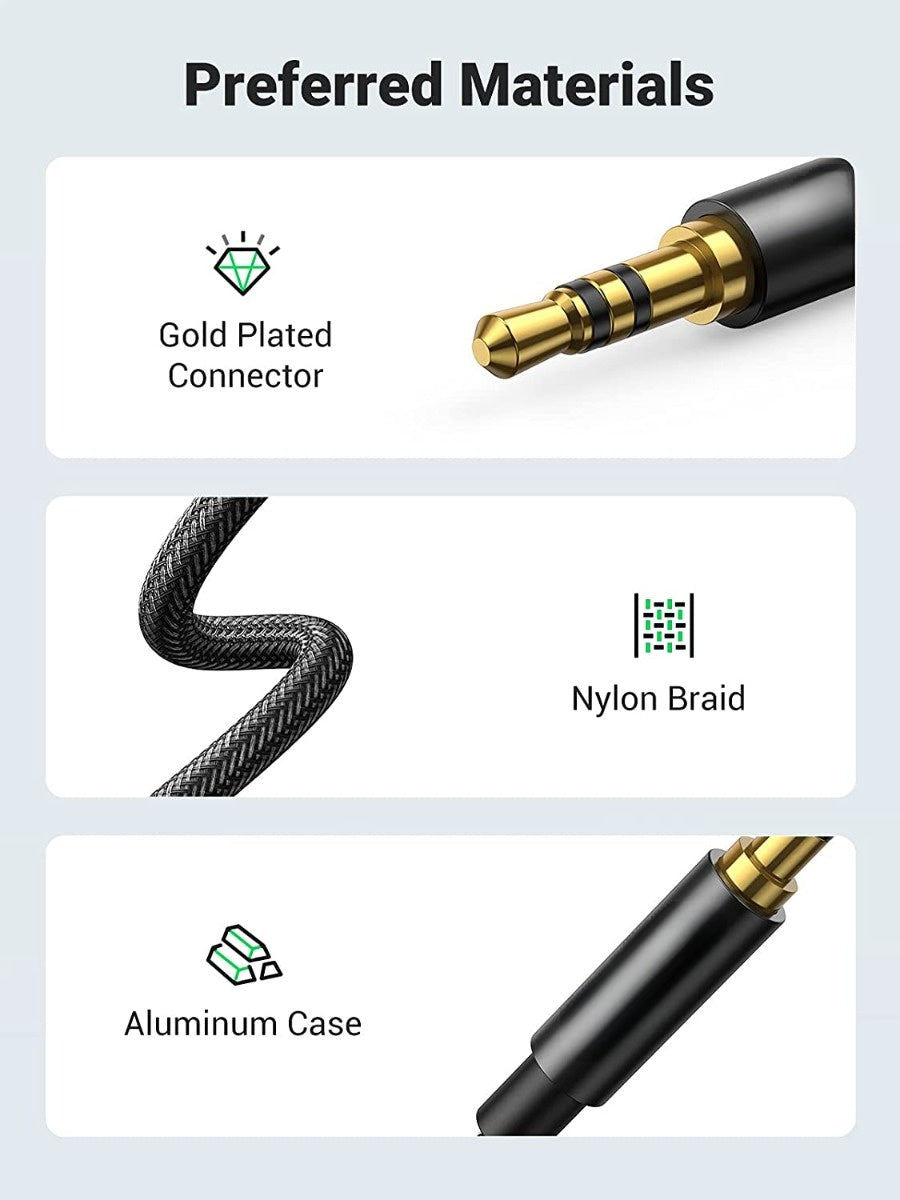 DREIKS AUX Y-Splitter - Zwei Kopfhörerbuchsen, Länge 0,3 m, 3,5 mm