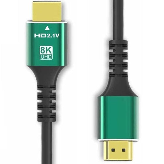 Cablu HDMI DREIKS 8K HDMI 2.1 placat cu aur - lățime de bandă de 48 Gbps, lungime de până la trei metri, eARC 8K60Hz și 4K120Hz