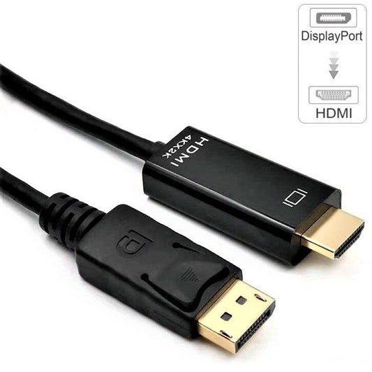 Cablu DREIKS DP la HDMI 4Kx2K 1m - PlugPlay, Nu necesită alimentare