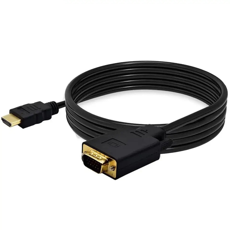 DREIKS HDMI VGA Kabel - Länge 1,8 m 1080p Vergoldete Kontakte