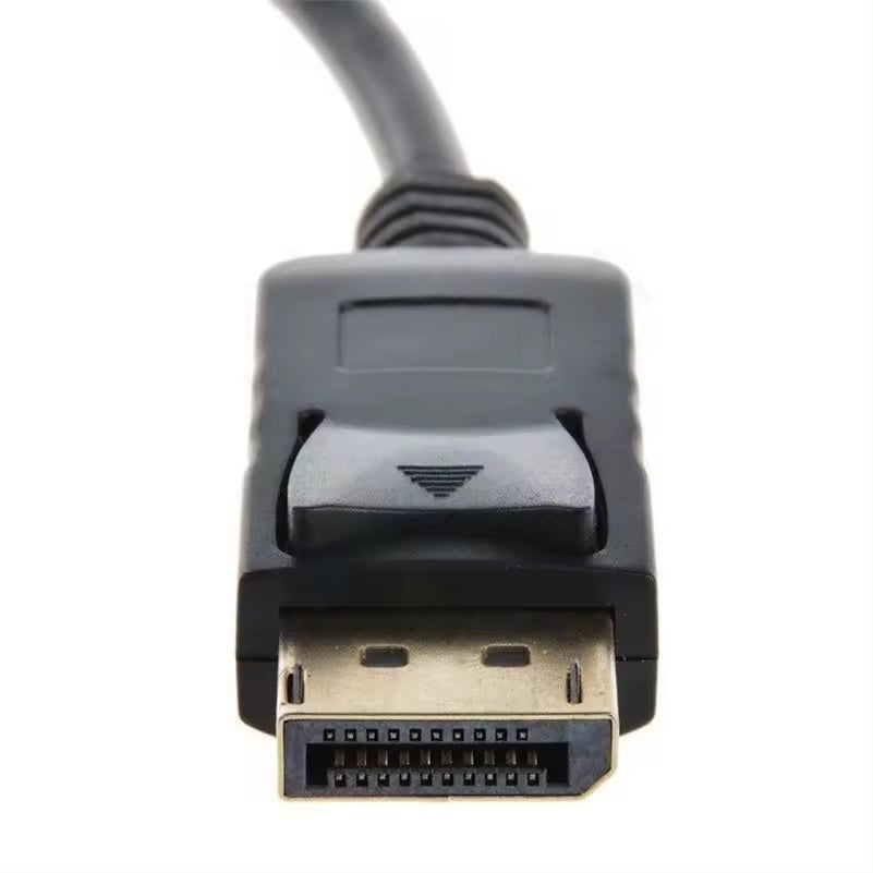 DREIKS DP zu DVI Adapter DisplayPort zu DVI Konverter - Auflösung 1920x1200 Full HD 1080p Vergoldete Kontakte