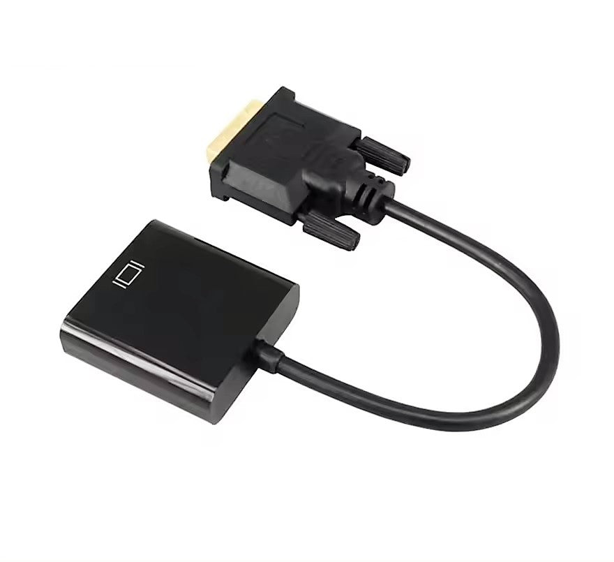 Adaptor DREIKS DVI la VGA - DVI-D 24+1, Full HD 1080p, compatibil VGA