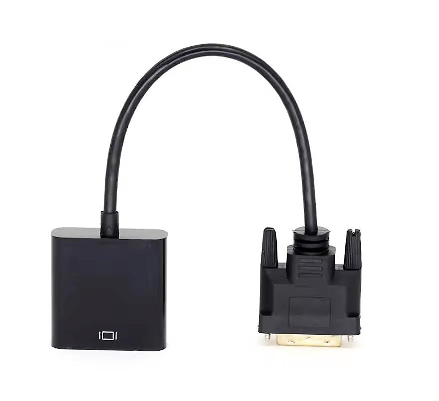 Adaptor DREIKS DVI la VGA - DVI-D 24+1, Full HD 1080p, compatibil VGA
