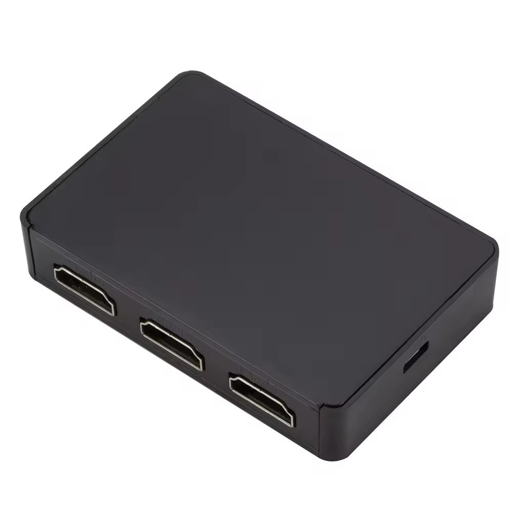 Comutator HDMI DREIKS 3X1 cu telecomandă - 3 intrări 1 ieșire 4Kx2K@30Hz Nu necesită alimentare