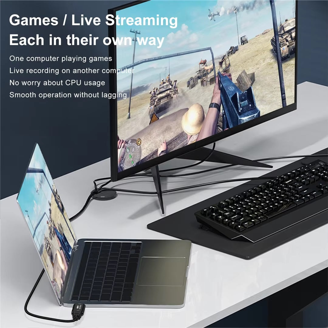 Card de captură DREIKS USB-C - Intrare HDMI 4K 30Hz, Ieșire 1080p 30Hz