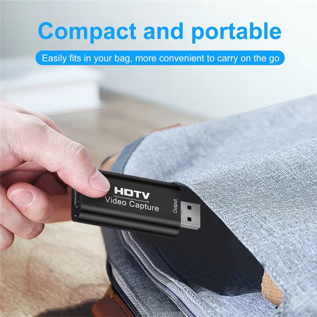 Card de captură DREIKS USB-C - Intrare HDMI 4K 30Hz, Ieșire 1080p 30Hz