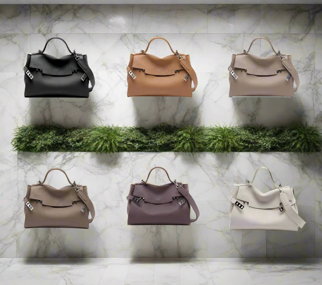 ARI luxury soft cowhide leather shoulder bag classic fashion