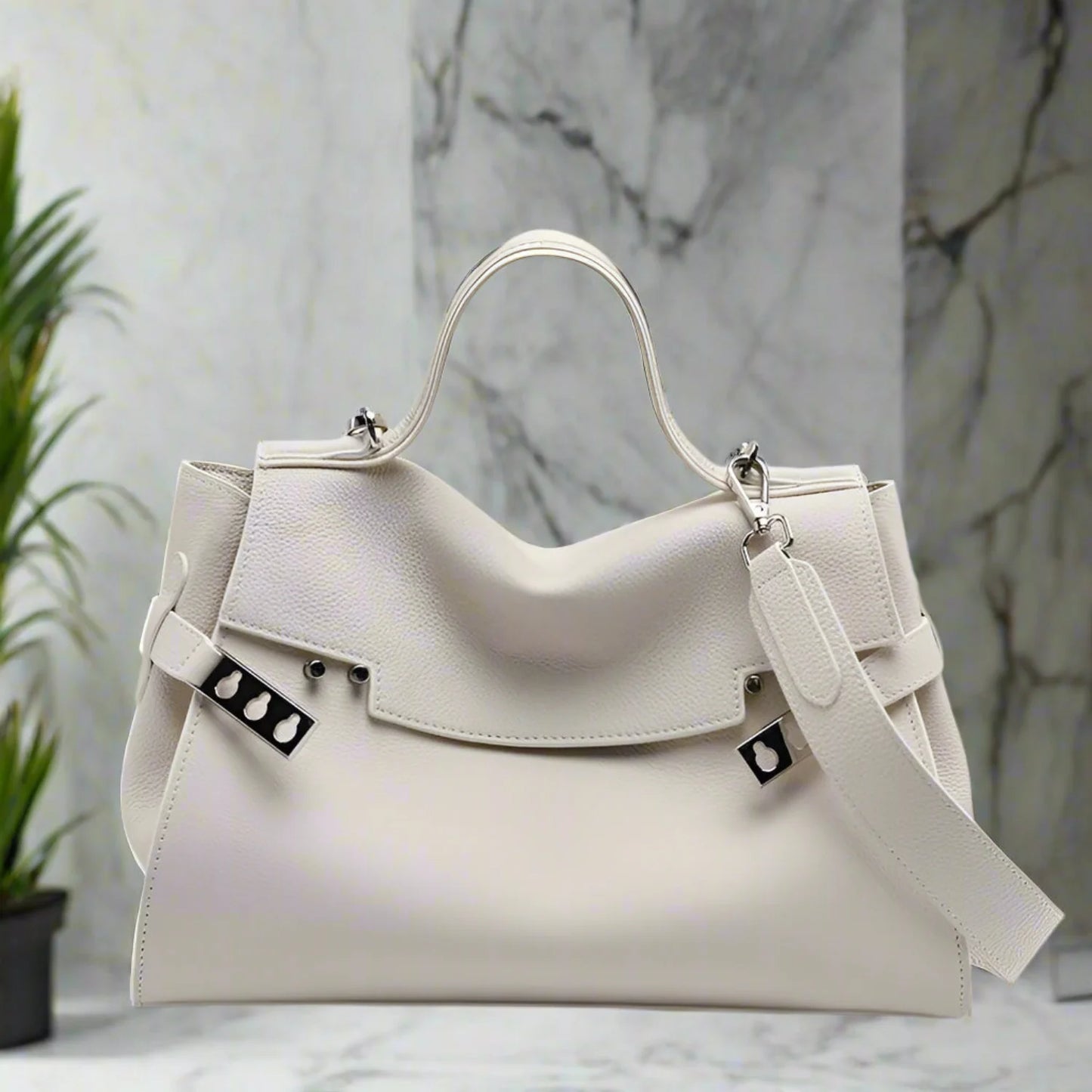 ARI luxury soft cowhide leather shoulder bag classic fashion