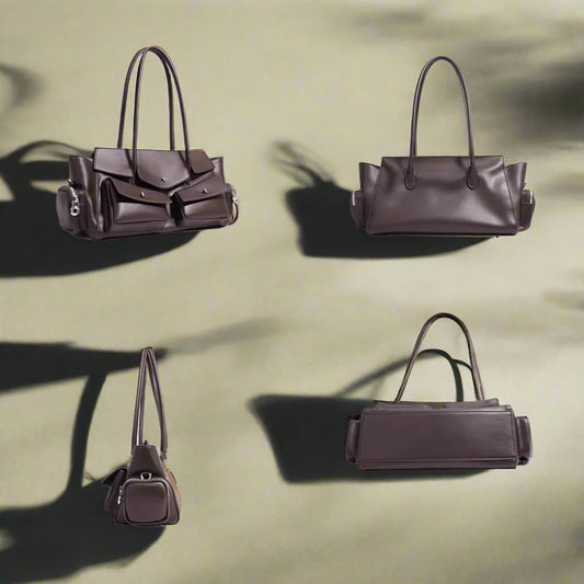 ARI women large capacity shoulder handbag – multi-pocket underarm bag for daily use