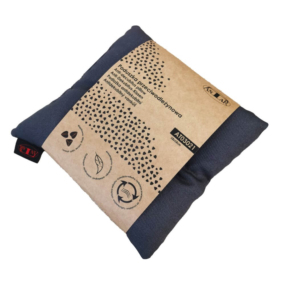 Pernă anti-escare – cu umplutură naturală din hrișcă