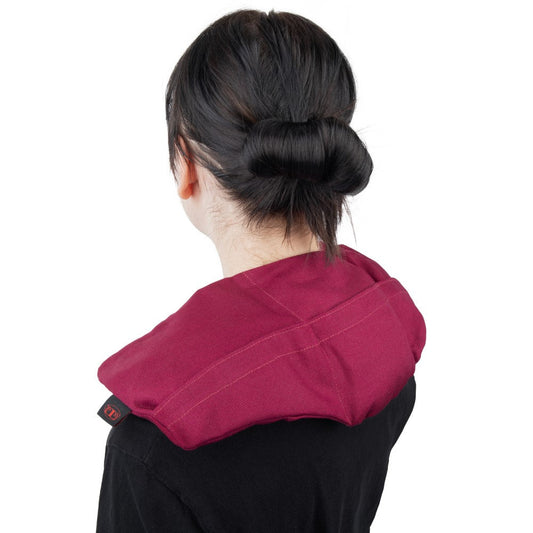 Pernă de gât premium cu sâmburi de cireșe, compresă rece/caldă