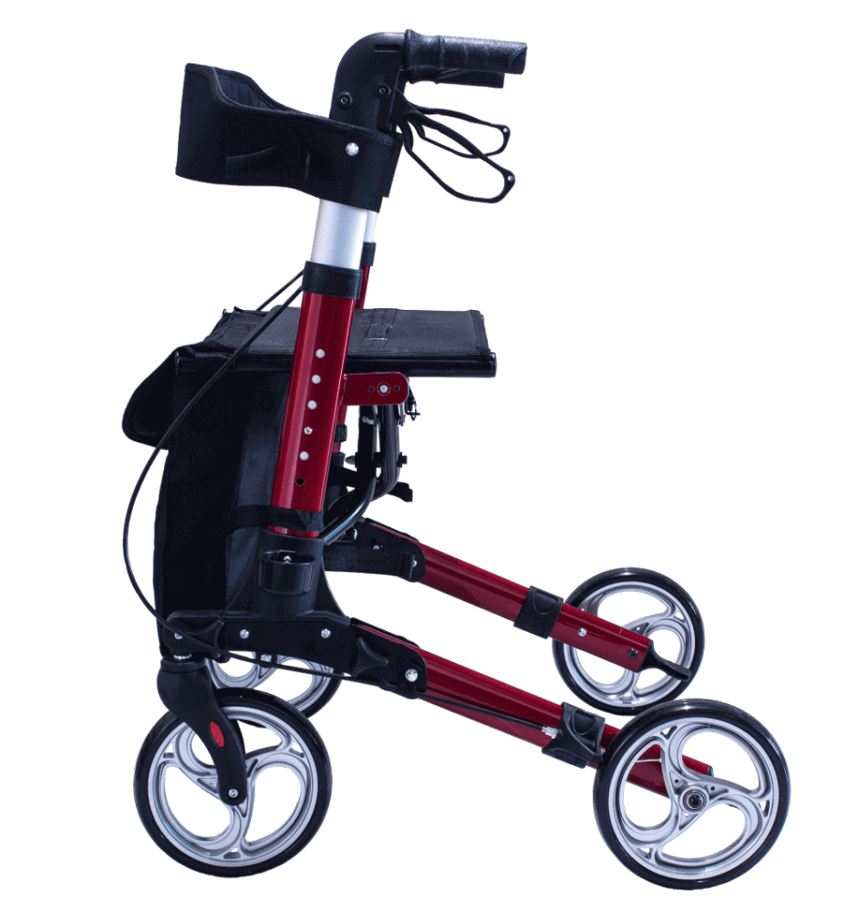 Rollator de călătorie ușor Antar AT51006 - Rollator pliabil din aluminiu pentru seniori | Ideal pentru călătorii 