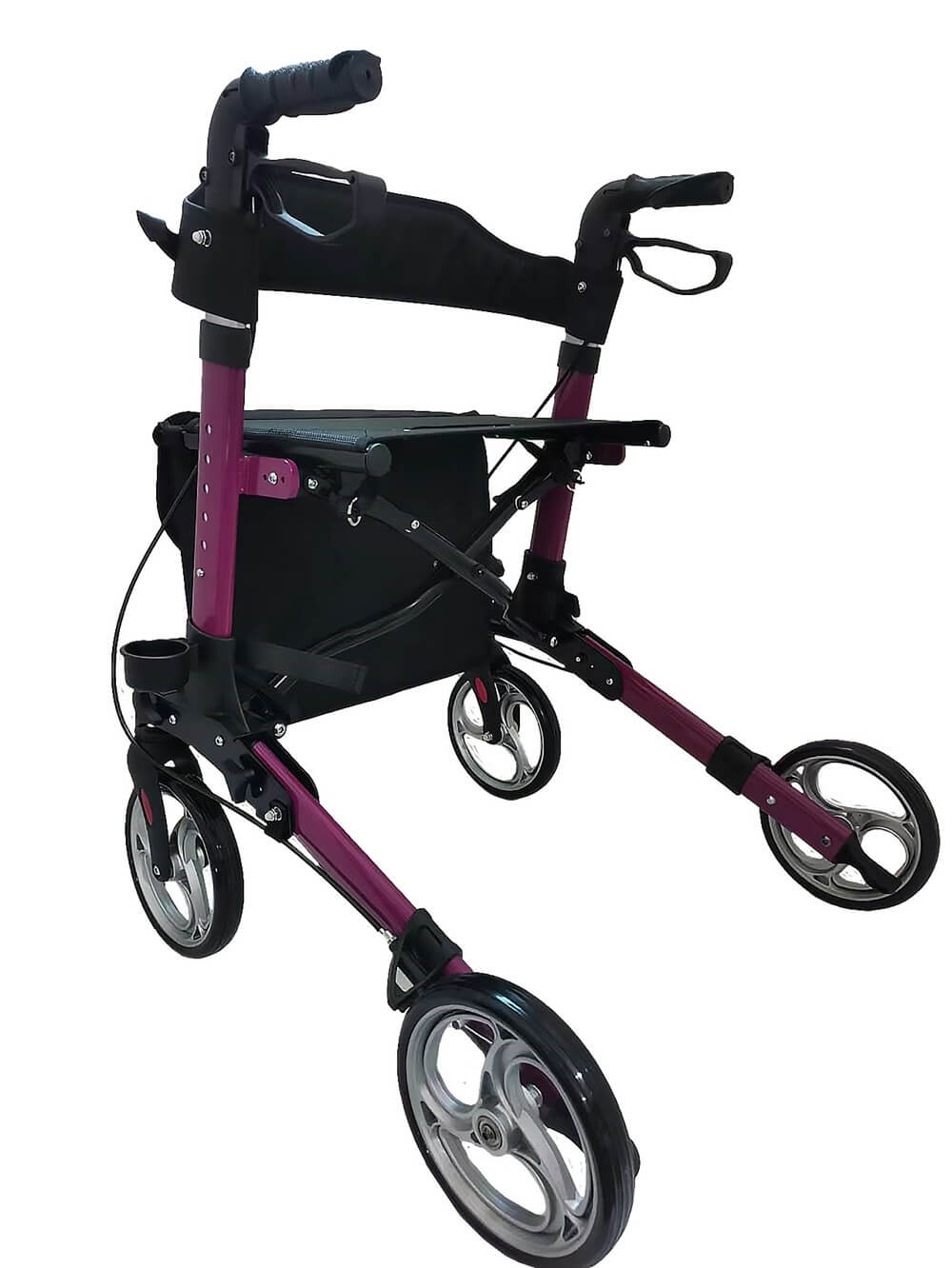 Rollator de călătorie ușor Antar AT51006 - Rollator pliabil din aluminiu pentru seniori | Ideal pentru călătorii 