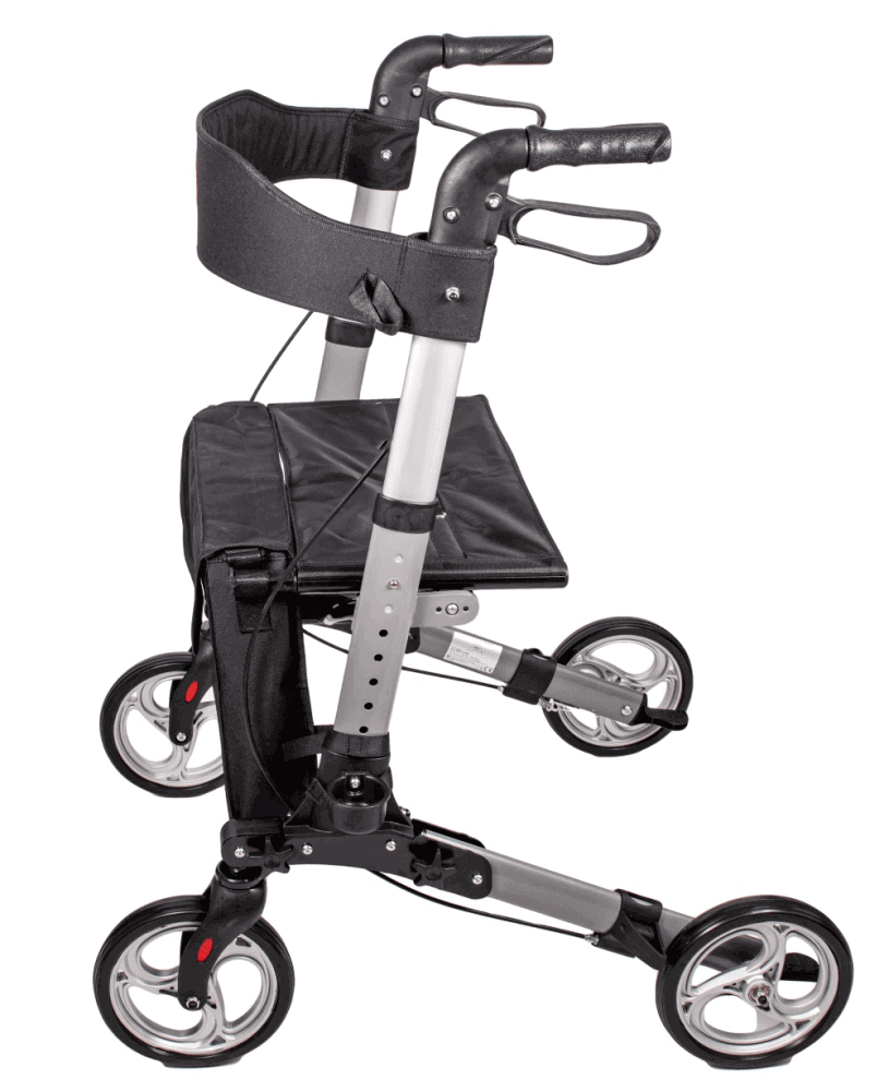 Rollator de călătorie ușor Antar AT51006 - Rollator pliabil din aluminiu pentru seniori | Ideal pentru călătorii 