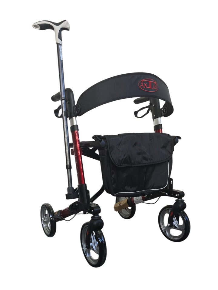 Rollator de călătorie ușor Antar AT51006 - Rollator pliabil din aluminiu pentru seniori | Ideal pentru călătorii 