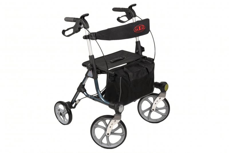 Rollator ușor Antar, pliabil, roți de 25 cm, șezut și spătar