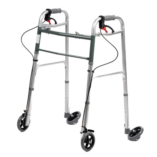 Cadru de mers cu frână de mână, 84–94 cm, 125 kg, pliabil