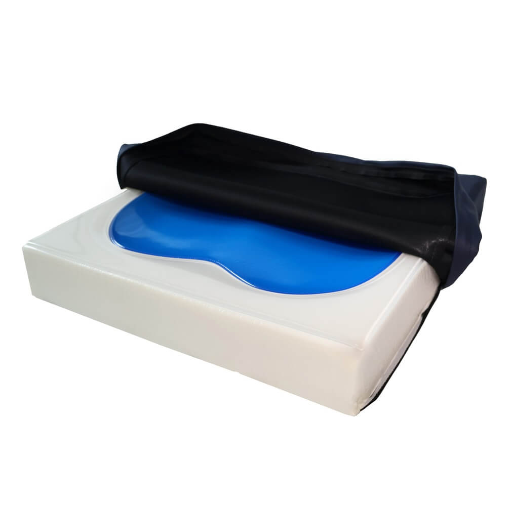 Pernă de șezut anti-decubit – gel și spumă cu memorie împotriva punctelor de presiune