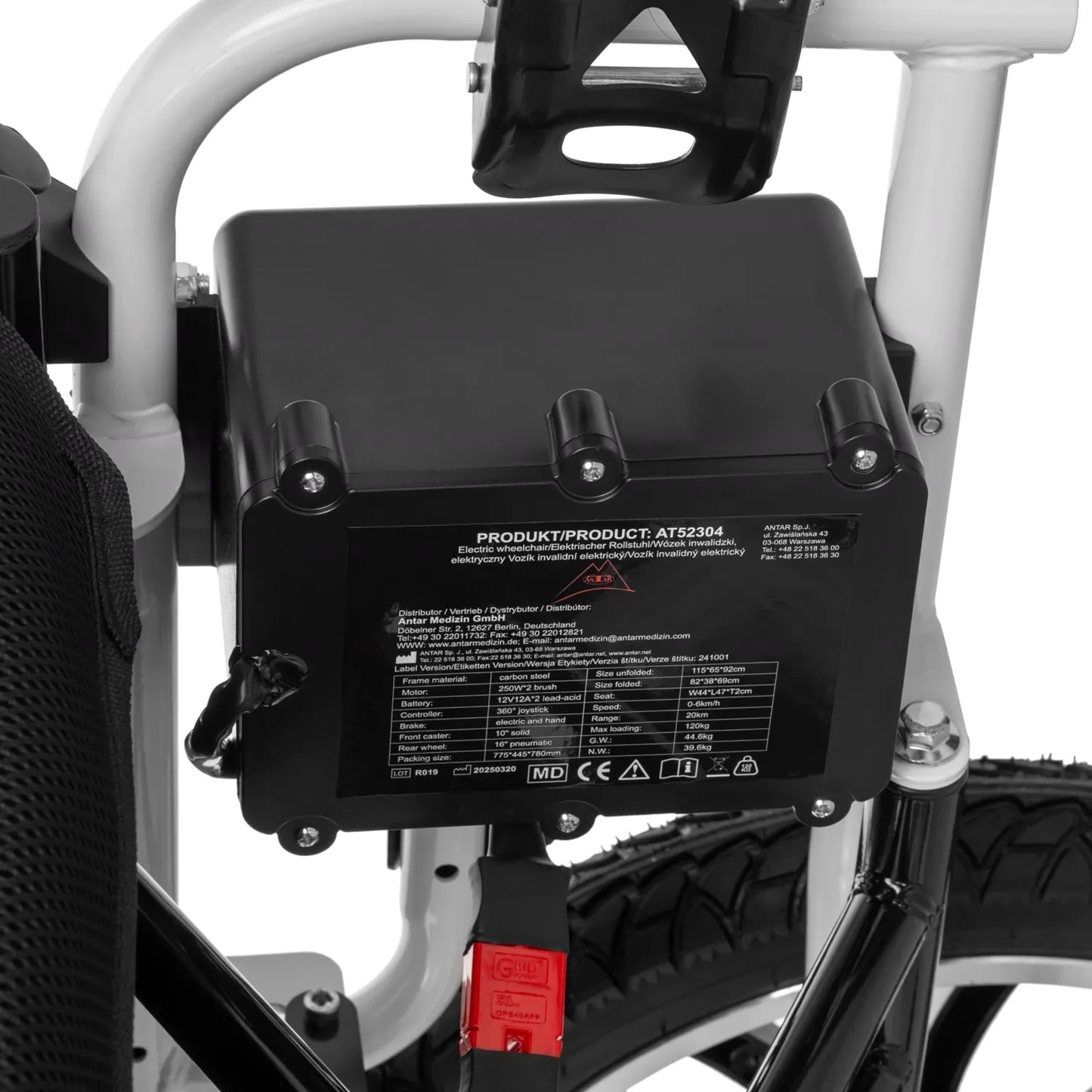 Faltbarer Elektrorollstuhl – 20 km Reichweite, 120 kg